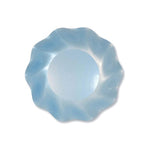 Pearly Blue Ruffled Plates - 5 Size Options