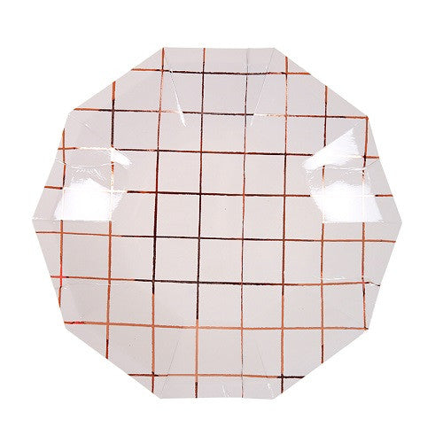 Rose Gold Grid Plates - 2 Size Options