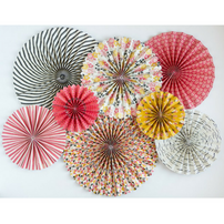 multi colored and patterned rosettes 
