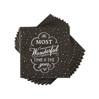 "Most Wonderful Time of the Year" Cocktail Napkin