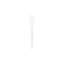 blush and white cocktail forks