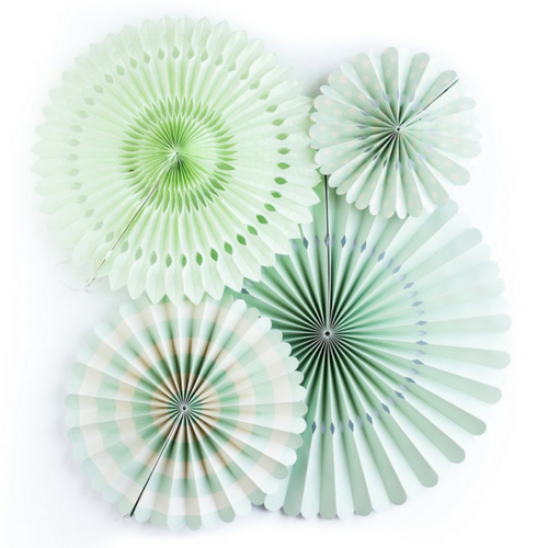 mint paper fans