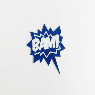 Superhero "Bam" Cake Topper