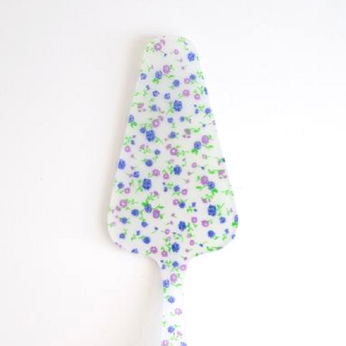 Floral Purple Cake Server