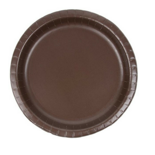 Chocolate Brown Plates - 2 Size Options