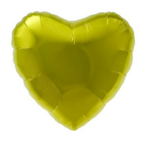Yellow Foil Heart Balloon