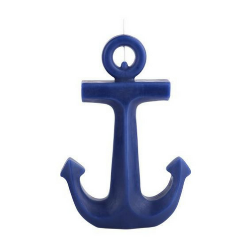 Blue Anchor Candle - Choose from two sizes