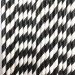 Striped Paper Straws - 15 Color Options