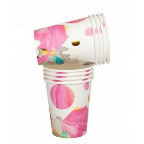 Watercolor Art Series Cups