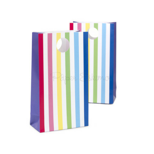 Rainbow Stripe Treat Bags