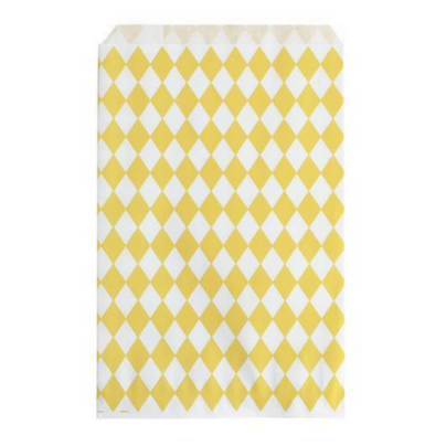 Yellow Diamond Treat Bags - Set of 10