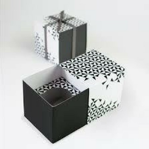 Black Geometric - Cupcake Box