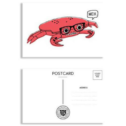 crab postcards