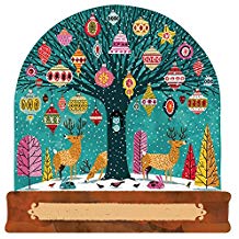 Die-Cut Snow Globe Placemat