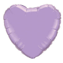 18" Pearl Lavender Foil Heart Balloon