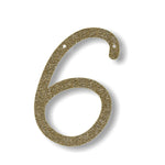 Gold Acrylic Bunting - Numbers