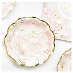 Pink Marble Plates