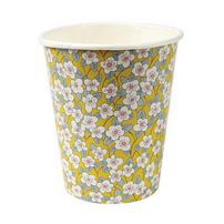 assorted floral liberty print cups