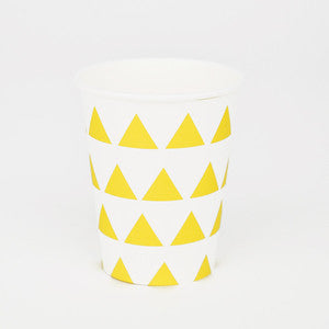 Yellow Triangles Cups