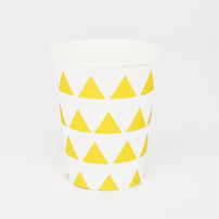 Yellow Triangles Cups