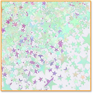 iridescent star confetti