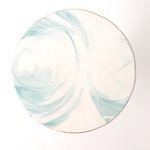 Marble Cake Stand- Mint