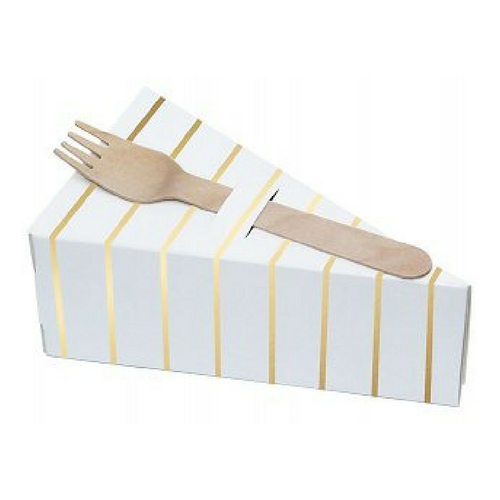 Decorative Pie Boxes - Gold Striped