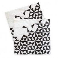 Black Geometric Napkins