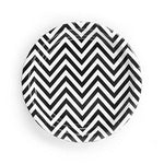 Chevron Black Plates