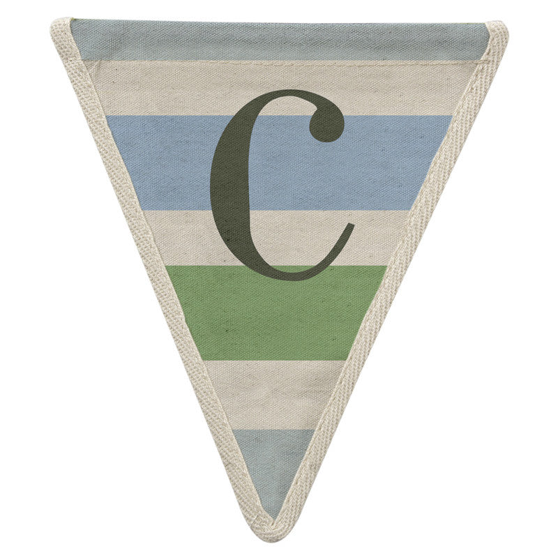 Fabric Bunting Letter C