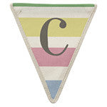 Fabric Bunting Letter C