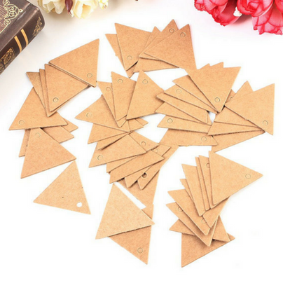 Mini Kraft Pennant String Banner