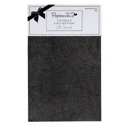 Glitter Scrap Book Paper - Black