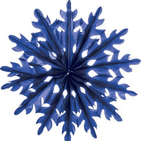 Cobalt Snowflake Hanging Fan