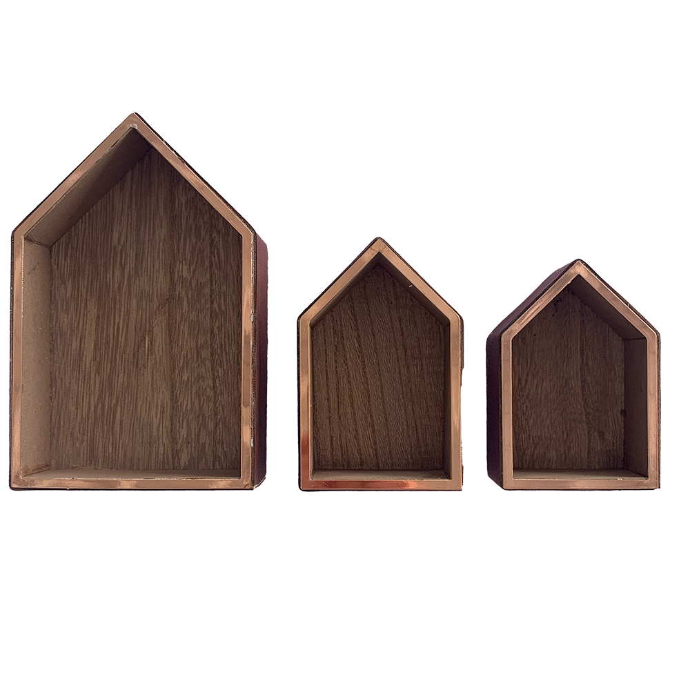 Copper Houses - Set of 3