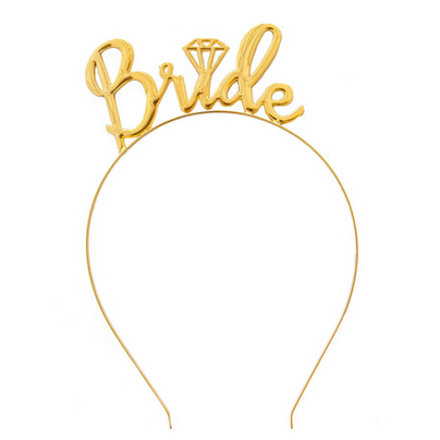 Gold "Bride" Headband