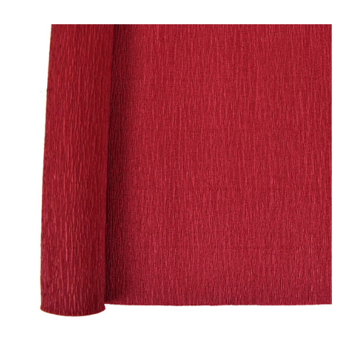 Scarlet Red Crepe Paper Table Runner