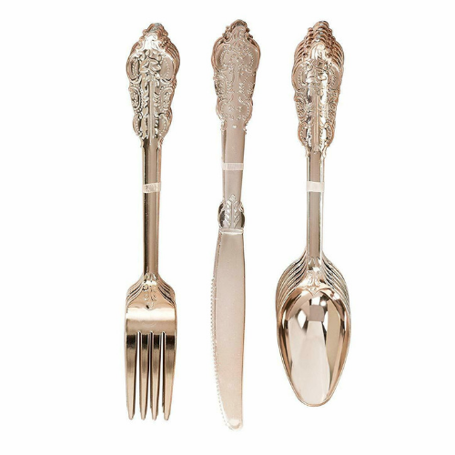 Fancy Rose Gold Flatware