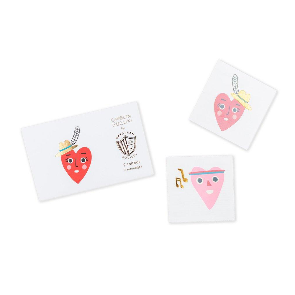 Heartbeat Gang Temporary Tattoos from Daydream Society