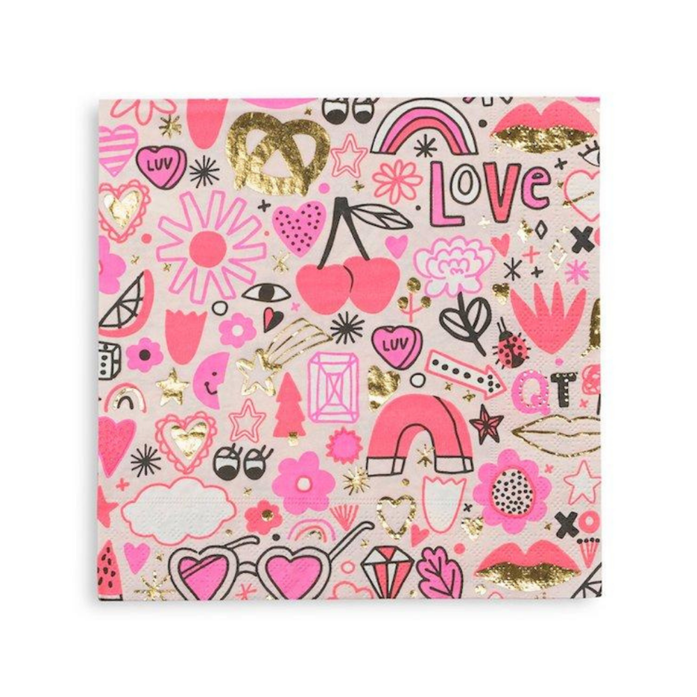 love notes large napkins from Daydream Society