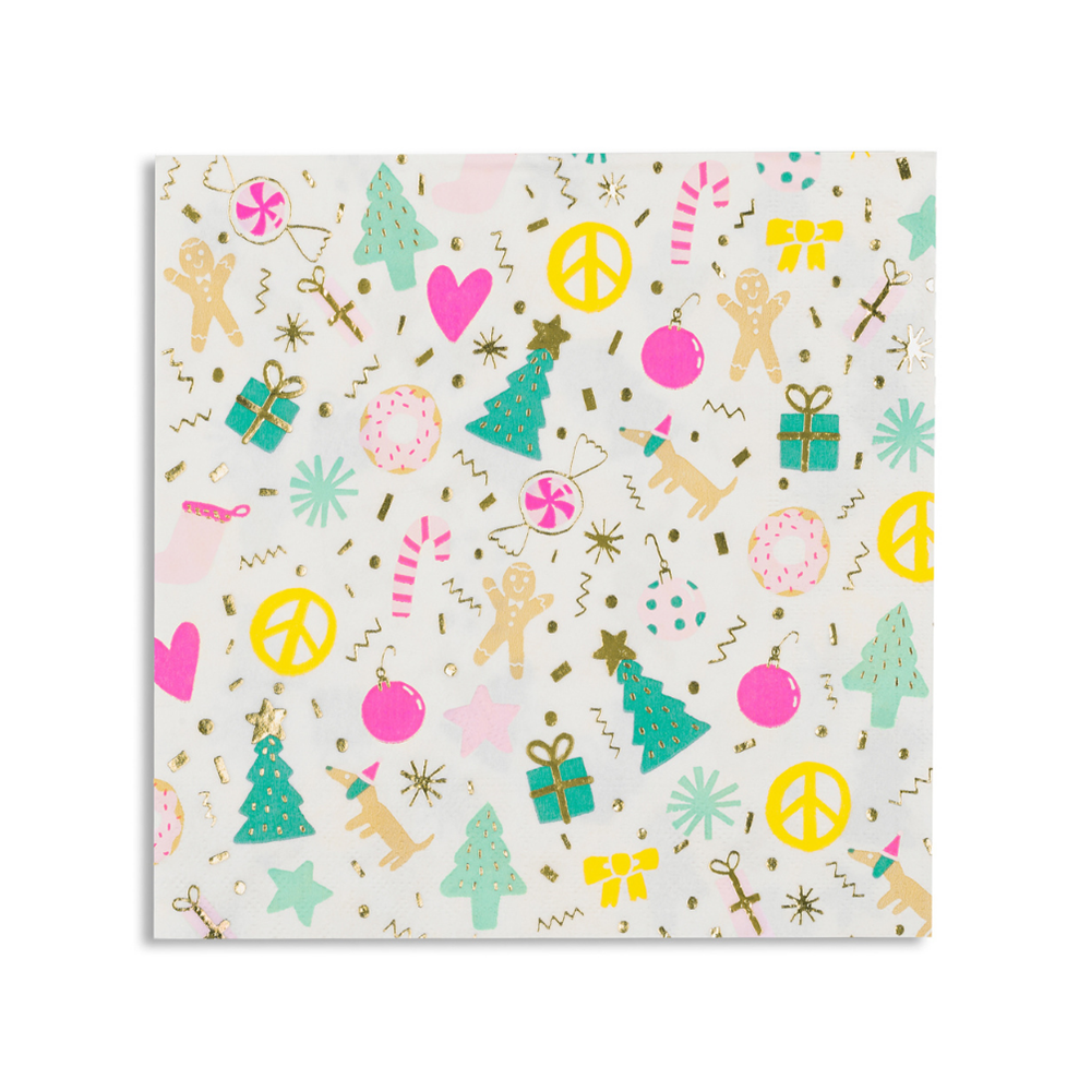 Merry + Bright Large Napkins from Daydream Society