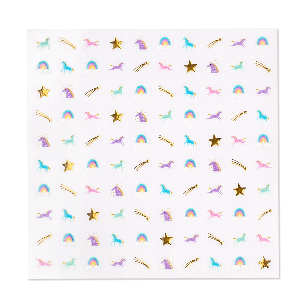Unicorn + Rainbow Nail Stickers, Daydream Society