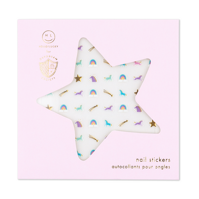 Unicorn + Rainbows Nail Stickers