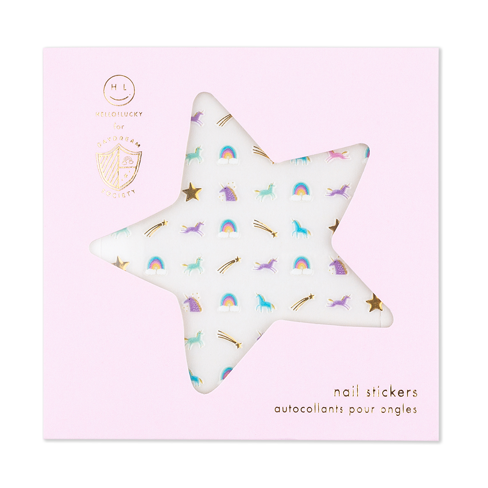 Unicorn + Rainbow Nail Stickers, Daydream Society