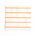 Frenchie Stripes Clementine Large Napkins