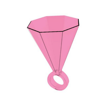 Diamond Ring Shot Glasses - 7 Color Options