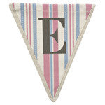 Fabric Bunting Letter E