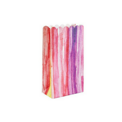Watercolor Painted Treat Bags - Set of 10