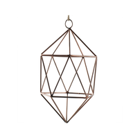 Geometric Rustic Copper Ornament