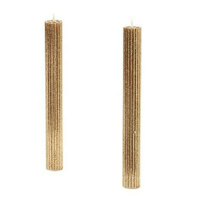Glittered Taper Candles